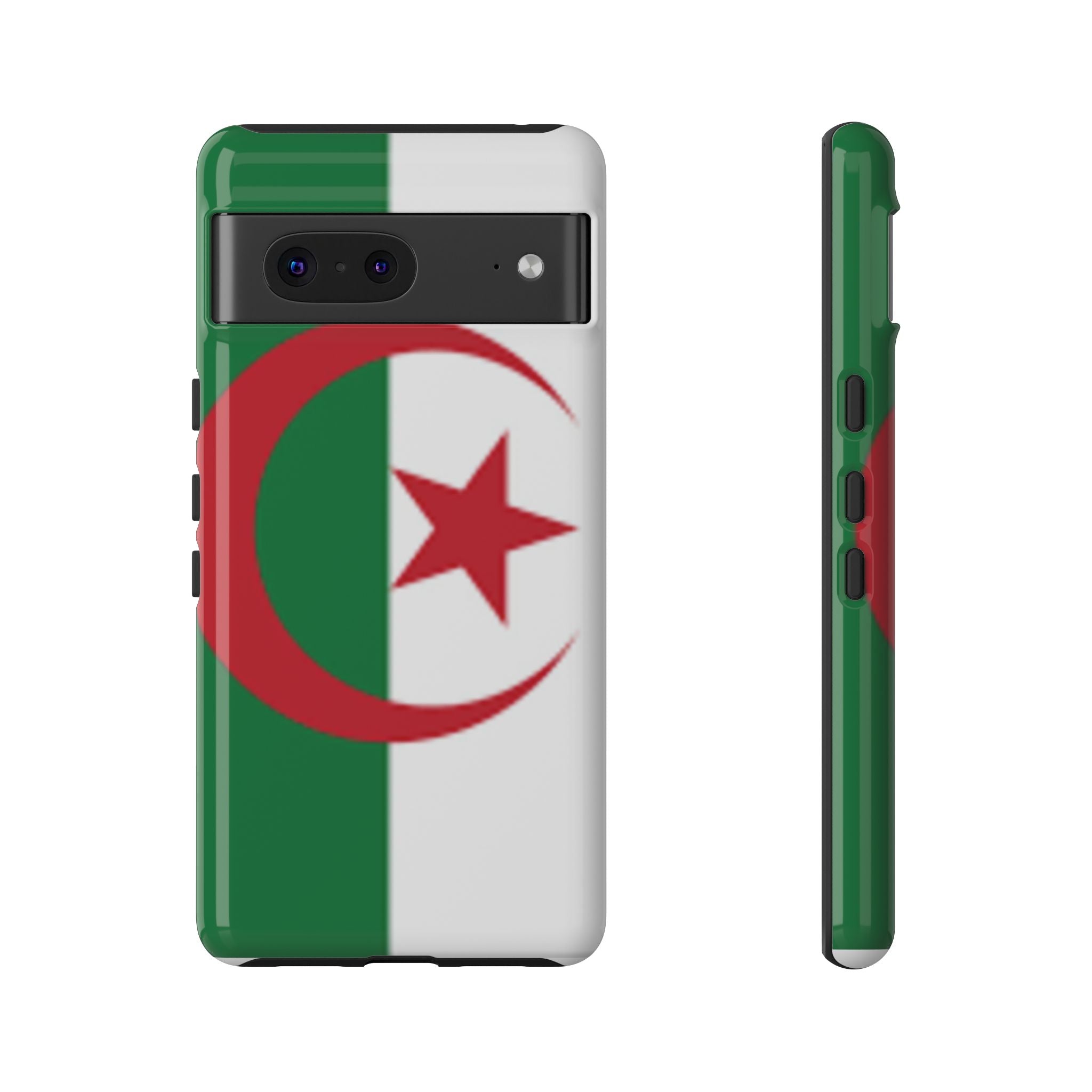 Algeria Flag Tough Phone Case — Protective Algeria Crescent & Star Design