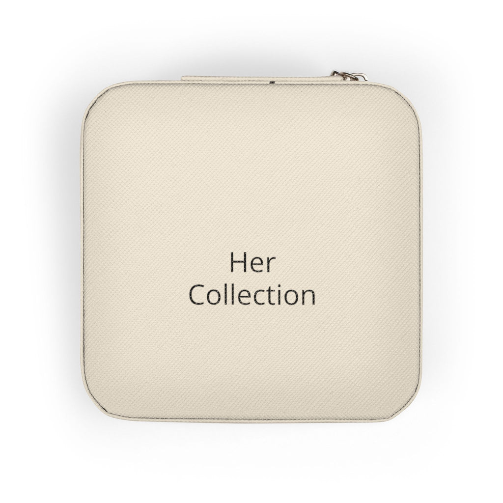 Her Collection Compact Jewelry Travel Case — Portable Ring & Earring Organizer