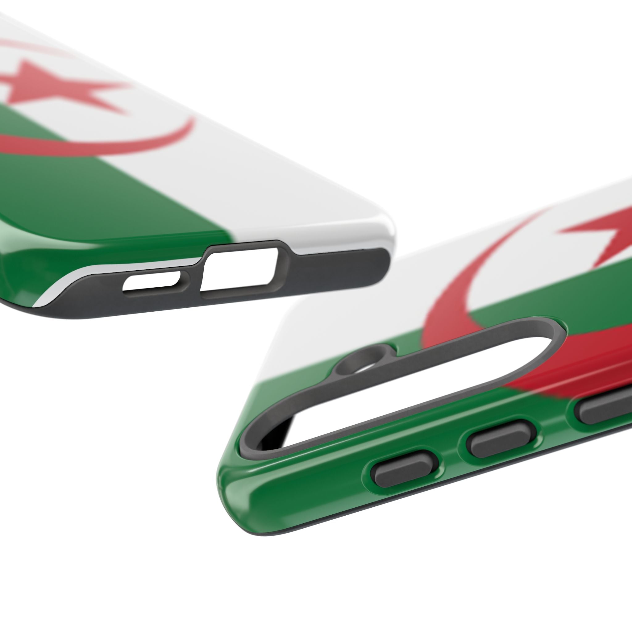 Algeria Flag Tough Phone Case — Protective Algeria Crescent & Star Design