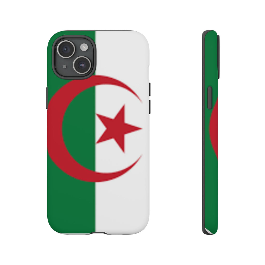 Algeria Flag Tough Phone Case — Protective Algeria Crescent & Star Design
