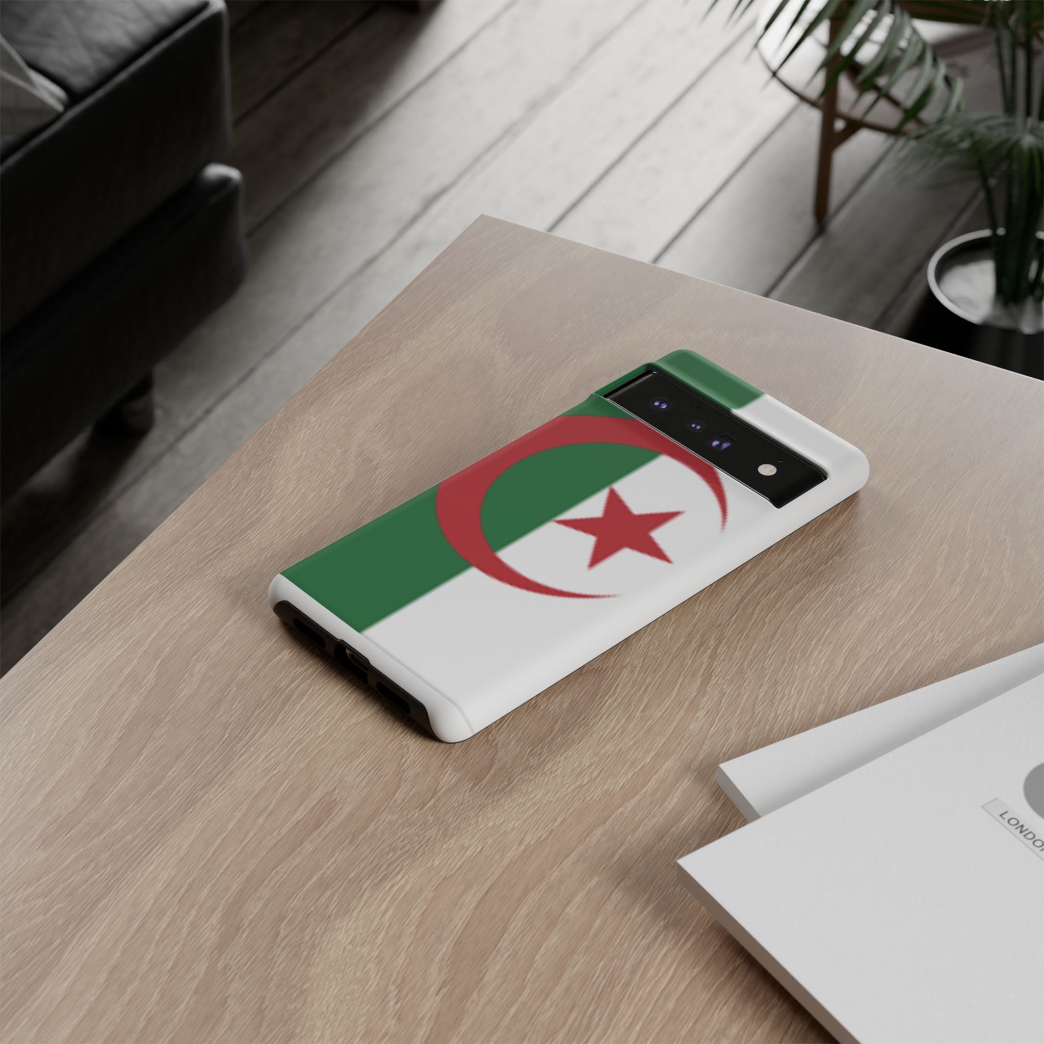 Algeria Flag Tough Phone Case — Protective Algeria Crescent & Star Design