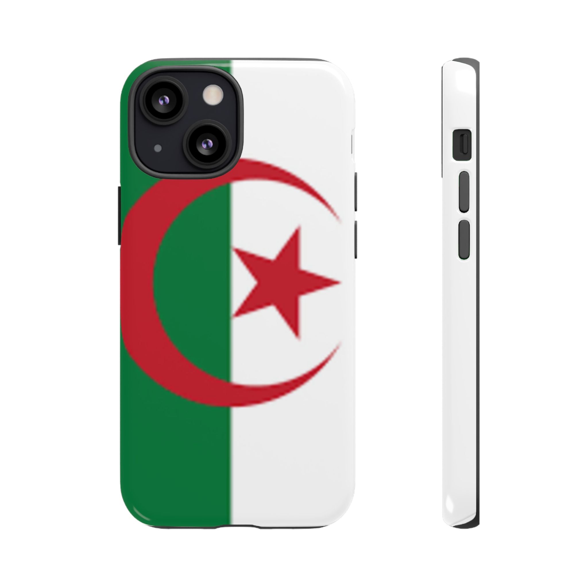 Algeria Flag Tough Phone Case — Protective Algeria Crescent & Star Design