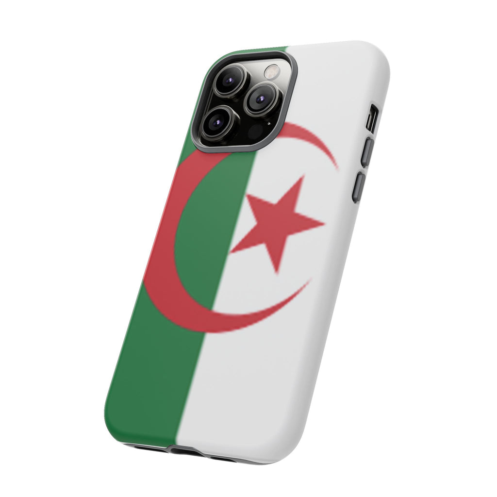 Algeria Flag Tough Phone Case — Protective Algeria Crescent & Star Design