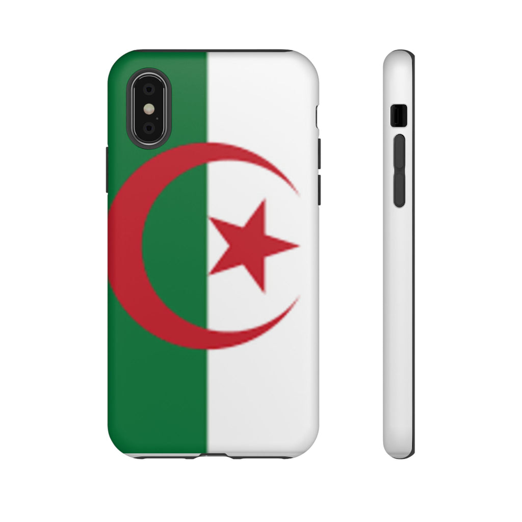 Algeria Flag Tough Phone Case — Protective Algeria Crescent & Star Design