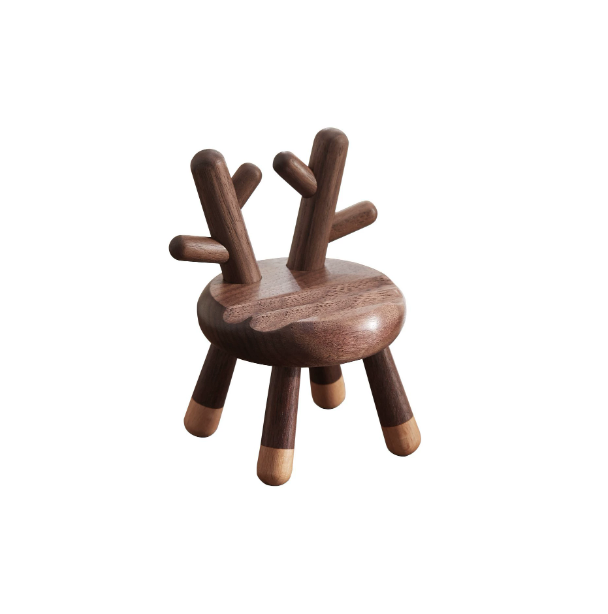 Cute and stylish cartoon deer antler stool phone holder for office use.