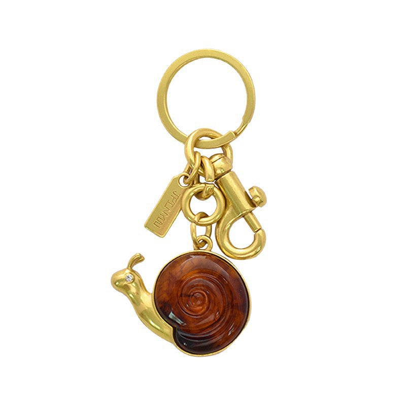 Snail Keychain for Women's Bags, Elegant Car Key Accessory, Perfect Valentine's Day Gift